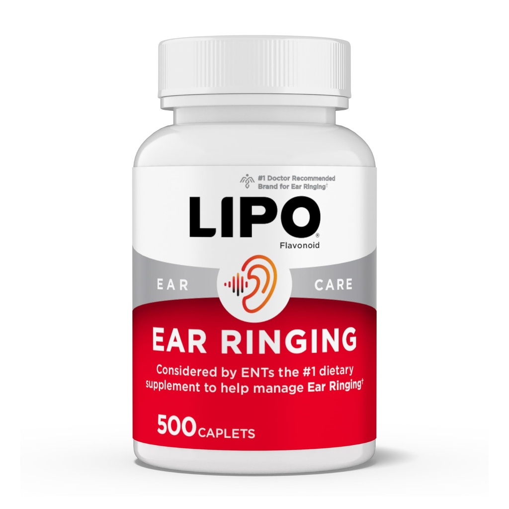 Lipo-Flavonoyak Plus Tinnitus Relief - Doktor- Ringing Ears için Tavsiye - Klinik olarak Proven Limon Bioflavono Kompleksi C, B1, B2, B6, B12, &ol - 500 Caplets