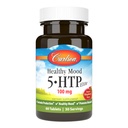Carlson Healthy Mood 5-HTP Elite 100 mg with Vitamin B6 - Mood Support & Relaxation Supplement - Raspberry Chewable - 60 Tablets