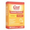 Erkekler ve kadınlar için kullanışlı Probiyotik, Slows Down Digestive Aging, Boosts Immune System, Non-GMO, Gluten Free & Soy Free, 5 Milyar C, 30 Chewable Tabletler, Orange Flavor