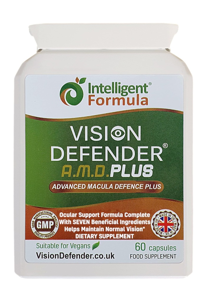 Vizyon Defender Plus Eye Supplement: AREDS2 Formula Vitaminleri, Mineraller (Lutein, çinko) Meso-Zeaxanthin for Complete Eyes/Eyesight Health Care & Support. 60 Easy-to-Swallow Vegan Capsules