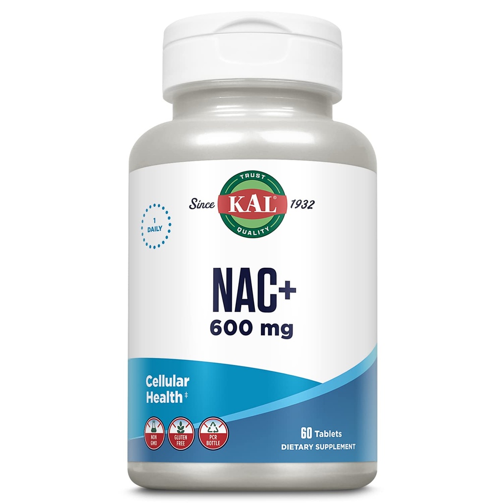 Kal N-Acetyl Cysteine Plus Tabletleri, 60 Kont