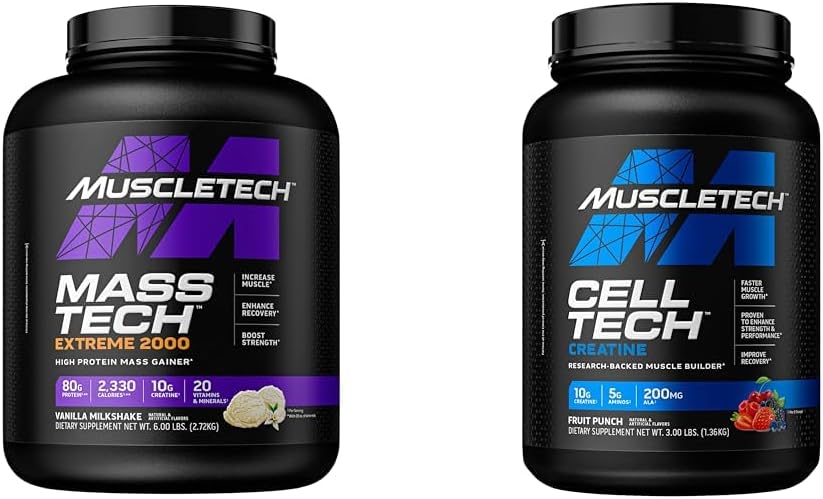 KasTech Mass Winer Mass-Tech Extreme 2000, Muscle Builder Whey Protein Toz vetine Monohidrat Toz Hücre-Teknoloji Kre Builders