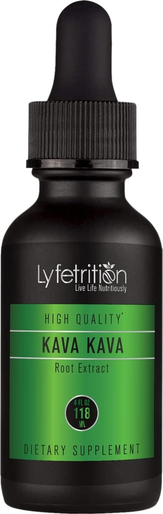 Lyfetrition Kava Kökleri Active Kavalactones 540 mg, 220 Hizmet, Cruelty-Free, Easy-to-Consume Liquid Drops, Quick Abxia, GMP-Cerrec, Third-Party Tested, Non-GMO, ABD'de Yapıldı