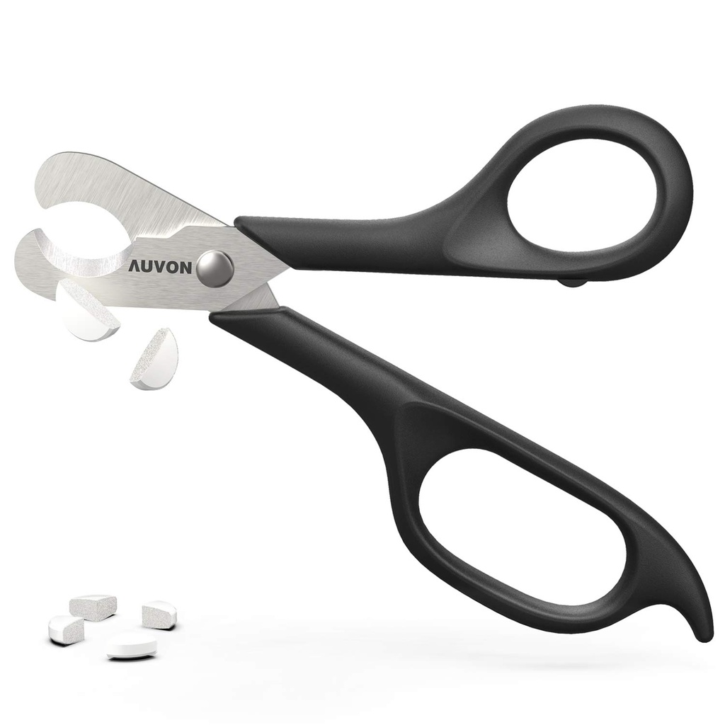 AUVON Scisors-Shaped Pill XS, Sharp Blade Pill Splitter kolayca Dividing Most 5-15mm Vitaminleri, Tabletler ve İlaçları Half Half
