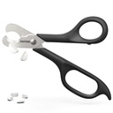 AUVON Scisors-Shaped Pill XS, Sharp Blade Pill Splitter kolayca Dividing Most 5-15mm Vitaminleri, Tabletler ve İlaçları Half Half