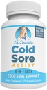 Lysine ve Lemon Balm ile En İyi Soğuk Sore Supplement - Dr. Danielle Cold Sore Assist - 120 Capsules
