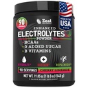 Zeal Naturals Electrolyte Toz Kurtarma İçgörü (90 Hizmetler | Cherry Limeade) w 0 Sugar +BCAAs +B-Vitamins Electrolyte Supplement w Pids Çinko & Magnezyum için Hydration - Keto Electrolytes