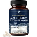 Magnesium Glycinate 400mg, High Absorption, Sleep, Calm & Muscle Support