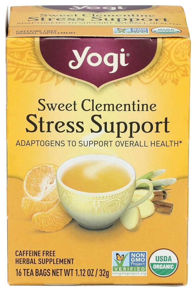 Yogi Çay Organik Tatlı Clementine Stres Desteği Tamam, 16 Kont