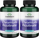 Swanson Chromium Picolinate - Doğal Supplement Metabolism & Kilo Yönetimi - Sağlıklı Kan Şeker Seviyeleri Zaten Normal Adam İçinde - (200 Capsules, 200mcg Her) 2 Pack