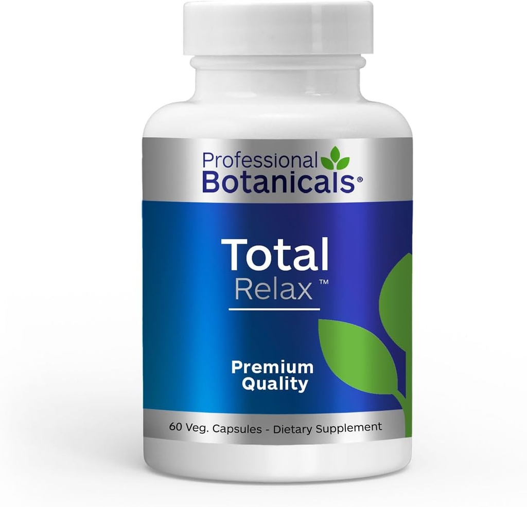 Professional Botanicals Total Relax Magnesium Supplement for Muscle Tension and Relaxation - 60 Vegetarian Capsules