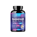 Magnezyum Glycinate 250 mg - Yüksek Abhidrasyon Chelated Magnezyum Supplement - %100 Saf Magnezyum Glycinate - Stres, Uyku, Kalp ve Kas Sağlık Desteği - Non-GMO, Vegan, Gluten-Free (120 Tablet)