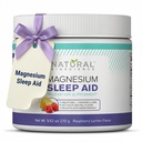 Magnezyum Sleep Night Time Toz - Magnezyum Citrate, Magnezyum Glycinate with Melatonin, L-Theanine ve GABA Sleep Aid, Natural Sleep Supplement, Vegan, Gluten-Free, Raspberry Lemon Flavor