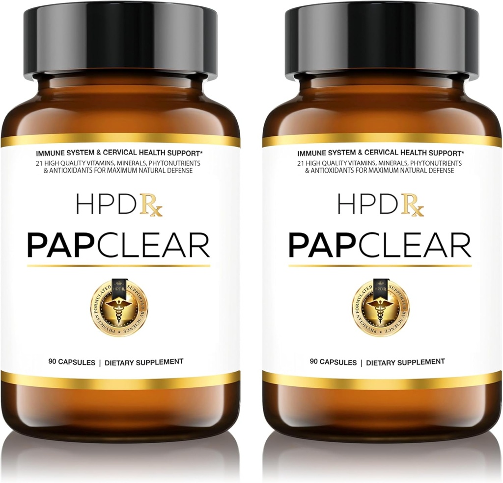 PAPCLEAR Doktoru Formulaed | All Natural Immune Support Supplement | Gelişmiş Güçlü Immunity ATM | Organik Shiitake Mushroom & Lycopene | 90 Capsules | Pack of 2