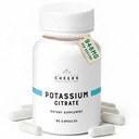 Cheers P properties Citrate Supplement | 316mg Per Capsule | %20 Günlük Değer | Destekler Kas, Nerve & Heart Function | High Abxia Electrolyte for P properties Deficiency | 90 Vegan Capsules