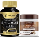 WELLNESS LABSRX Shilajit Pure Himalaya Capsules 15,000 mg - Mushroom Kahve