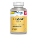 SOLARAY L-Lysine, Free-Form 1000 mg, Essential Amino Asit Immune Support Supplement with C 1000 mg and çinko 25 mg, Value Boyut, Lab TY, 60 Günlük Garanti, 60 Hizmet, 180 Tabletler, 60 Paketler,