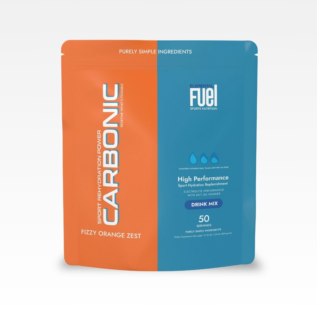 Carbonic Orange Zest Hydration & MCT Oil Toz Beslenme - First-Ever Advanced Electrolyte & MCT Formula, Geliştirilmiş Enerji ve Kurtarma - 50 Hizmet