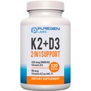 1 Yüksek Potency Formula 9006 Vitamin K2 (MK7) ve 5000 IU Vitamin D3 Tamam I Non-GMO Formula, Swallow Vitamin D & K Kompleks, 120 Capsules I 4-Month Supply