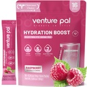 Venture Pal Sugar Free Electrolyte Toz Paketleri - Sıvı Günlük IV Hızlı Hydration & Parti Recovery için Mix | 5 Vitamin & 7 Elektrolytes / Keto Friendly | Non-GMO | sertifikalı Vegan | 16 Sticks