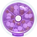 Pill Cases Weekly INVODA Pill Organizer 7 Day 3 Times Tıp Pill Shang Push Düğmete Pill Planlayıcı 7 Karşılaştırma (Purple)