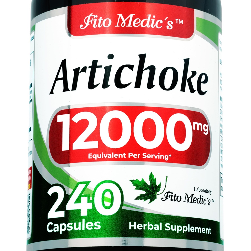 FITO MEDIC'S Lab | Artichoke Extract Capsules |240 Capsules |12000 mg | alcachofa.