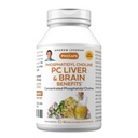 ANDREW LESSMAN PC Liver ve Beyin Faydaları 60 Softgels - Phosphatidyl Choline, Sağlıklı Canlı ve Beyin Yapısı için En Önemli Bina Bloku, Fonksiyonlar. Katkı yok. Swallow Yumuşak