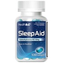 HealthA2Z Sleep Aid, Diphenhydramine Softgels, 50 mg, Supports Deeper, Restful Sleep, Non Habit-Forming (100 Counts)