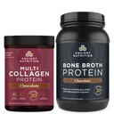 Eski Beslenme Multi Collagen Protein Toz, Çikolata, 40 Hizmet + Bone Broth protein Toz, Chocolate, 40 Hizmetler