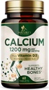 B3 Vitamin D3 - Bone Health Supplement, D & Food Supplements for Women & Men - Bone Strength, Teeth & Immune Support, Nature'suba Pills, ABD'de Şişelenmiş - 60 Tablet