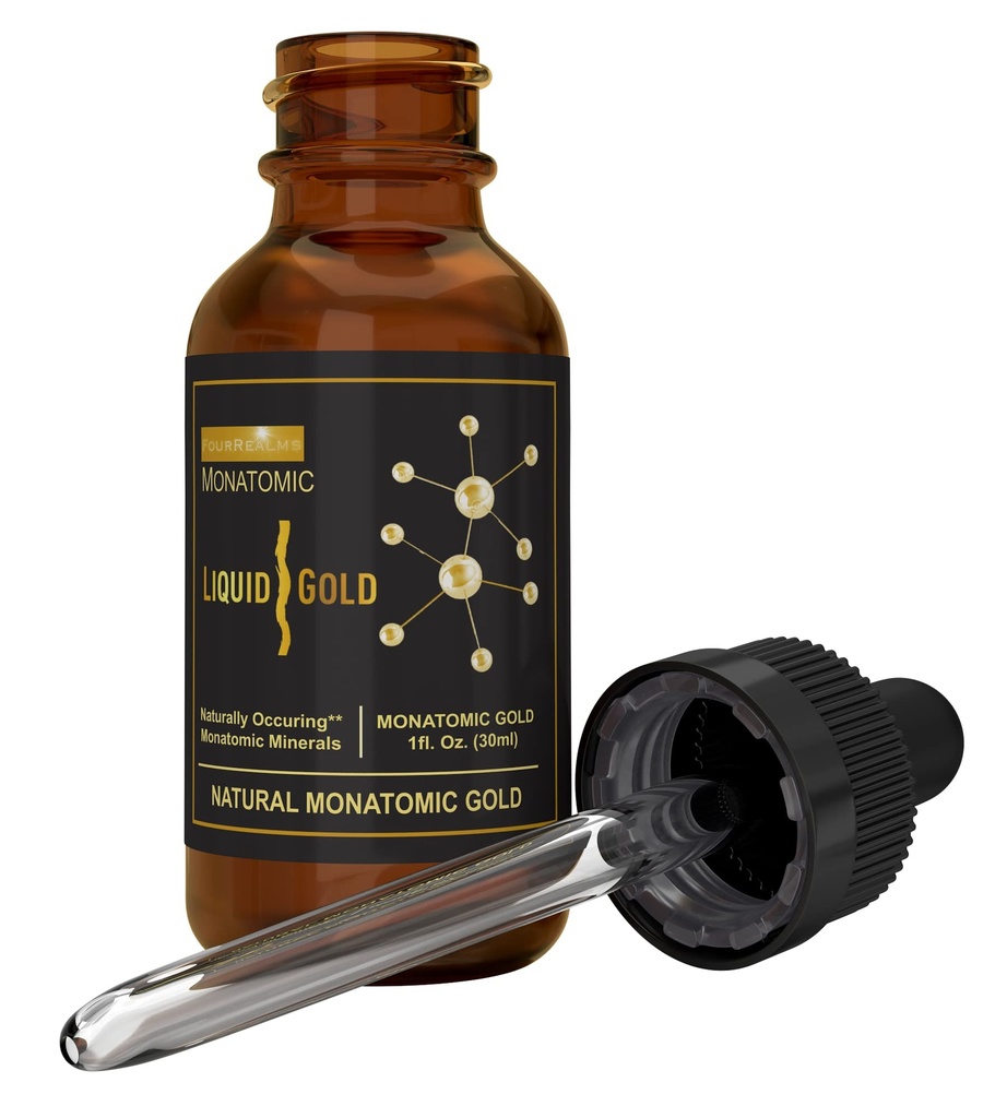 Ormus Monoatomic Gold Rich in Pure M-State Minerals & White Toz Altın - Pure 24k Gold -Trace Mineral Çözüm 1 oz