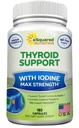 ASquared Beslenme Premium Yourroid Support Supplement with Iodine (180 Capsules) - En iyi Herbal & Vitamin Kompleks Pills w / B12, Ashwagandha, Bladderwrack & Kelp - Sağlıklı Hormonlar ve Enerji için Yardım