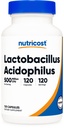 Nutricost Lactobacillus Acidofilius 500 Milyon CFU In Service (120 Capsules)