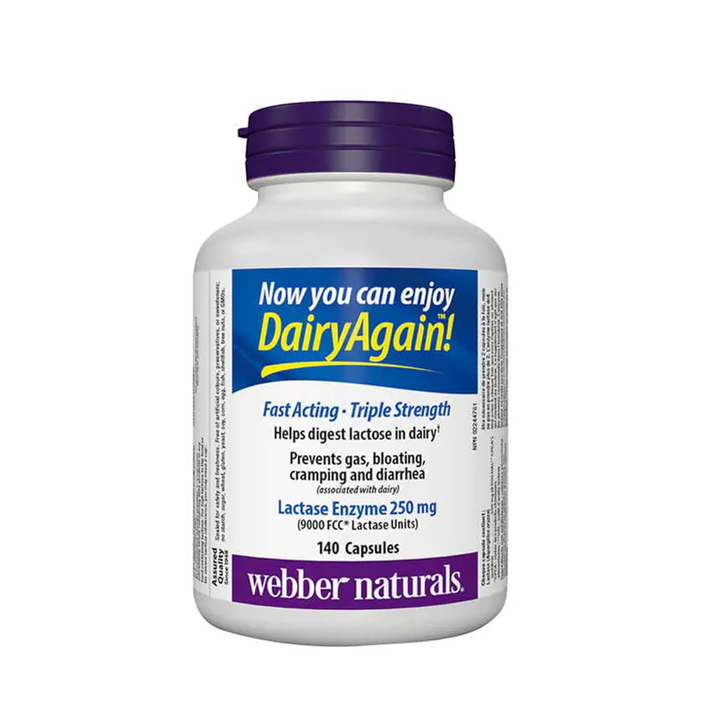 Webber Naturals Lactase Enzyme Ekstra Güç 140 Capsules