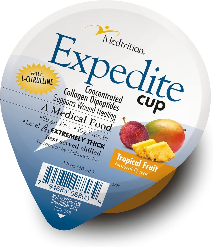 Medtrition Expedite Gelatin Cup, Hızlı İzleme Yarası, 30X More Collagen Diptes Than Toz, Supports Yaras, Foot Ulcers, Cosmetic Surgery ve More (2 Fl Oz, 12 Paket)