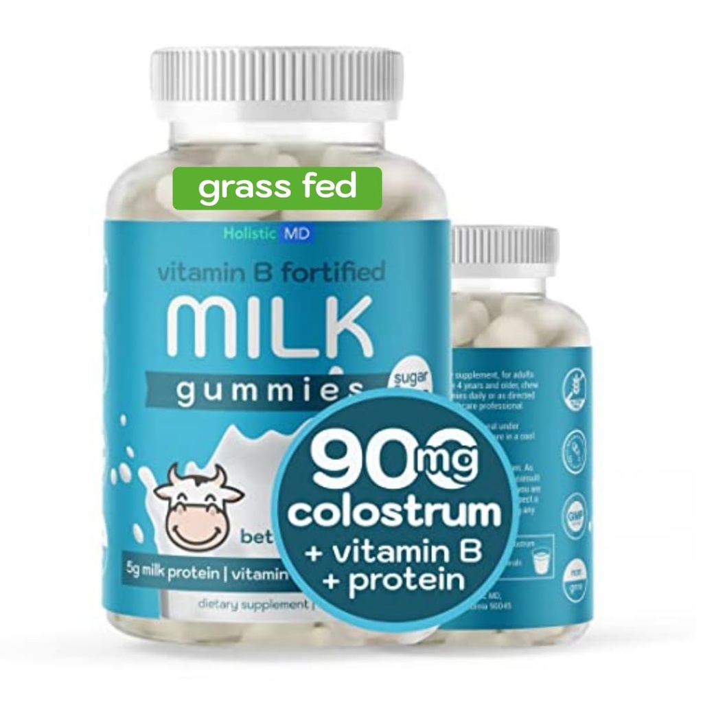 Çocuk Yetişkinler için Colostrum Gummies | Colostrum Süt Proteinleri B Kompleks ile Mimmies | Sugar Free 60 cttrum