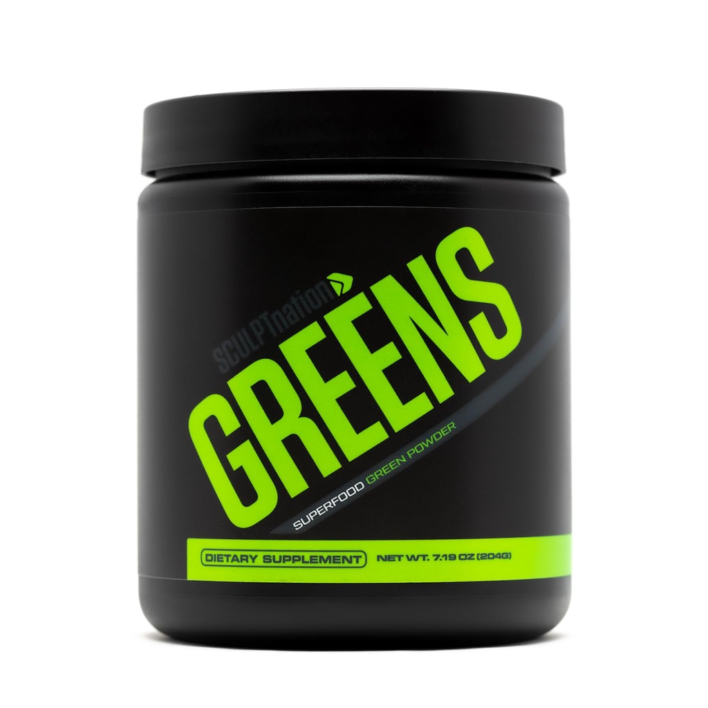 Sculpt Nation by Voloed Greens - Premium Greens Toz & Superfood Mix with Collagen to Support Skin, Digestion, and Energy - 30-Day Supply