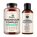 AMANDEAN Premium Liposomal Glutathione & Magnezyum Kompleksi Sche. Antioksi. Sıvı Setria. Yüksek hacimli Magnezyum Threonate, Glycinate & Malate. Beyin & Liver Health. Memory, Focus & Sleep