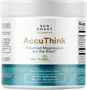 Sun Coast Science Sun Coast Sciences Accu Think - Patented Magnezyum Beyin - 2.64oz Memory Supplement Brain Health, Sleep, Mood Boost - Bilişsel Destek Tamam Magnezyum Threonate Vitamin C C