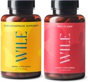 Wile Perimenopause Support + Hot Flash Supplements, 2Pack Menopause Support for Women, (2) Şişes of 60 Capsules Her, 120 Toplam 120 Toplam