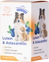 Köpekler ve Cat Eye Supplement Astaxanthin All Natural Materials Human Grade Support Tear Stain Immune,Lutein Sourced from USA, Advanced Vision Health Antioksis- 2.8 Oz