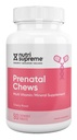 Nutri Supreme Prenatal Vitaminler, 800 MCG ile Kadınlar için Çekilebilir Prenatal Vitaminler, Demir, Kosher, Cherry Flavor, 90 Kont