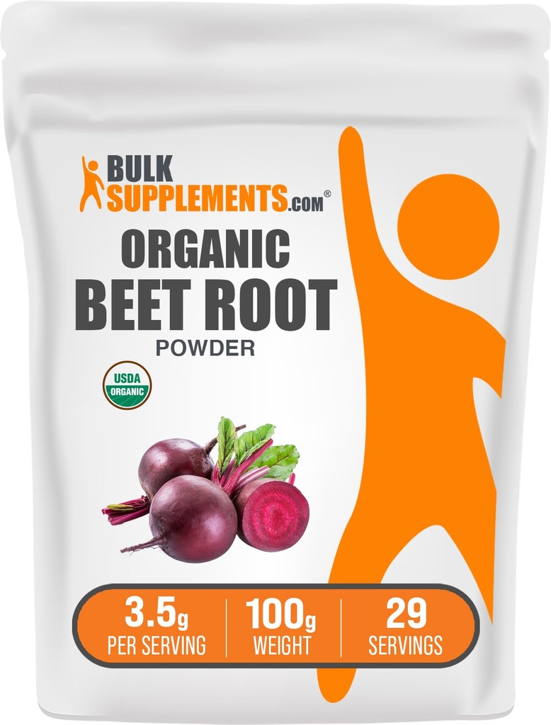 BulkSupplements.com Organik Arıt Kök Toz - Superfood Supplement, Beet Root Supplements - Vegan & Gluten Free, 3.5g per Service, 100g (3.5 oz) (Pazar 1)