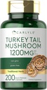 Carlyle Türkiye Tail Mushroom Capsules | 1200 mg | 200 Kont | Non-GMO & Gluten Free Extract
