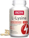 Jarrow Formulas L-Lysine 500 mg, Diyetsel Tamam, Protein Synthesis ve Sağlıklı Doku Desteği için Amino Asit, 100 Capsules, 100 Day Supply