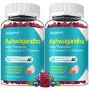 2 Pack Ashwagandha Gummies, Immunity, Relaxation, Calm Mood & Zzz, Ashwagandha Supplements for Men & Women, Natural Blueberry Flavor, 120 Count
