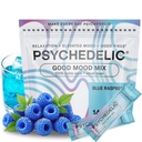 Buzz ile Kolay Alkol Alternatifi - Calming Kava Drink Mix (14x5.5g) Flavored Kava Toz - Calming Drink Toz Packets - Easy Open Single Service Drinks - 14 Calm Packets - Blue Raspberry