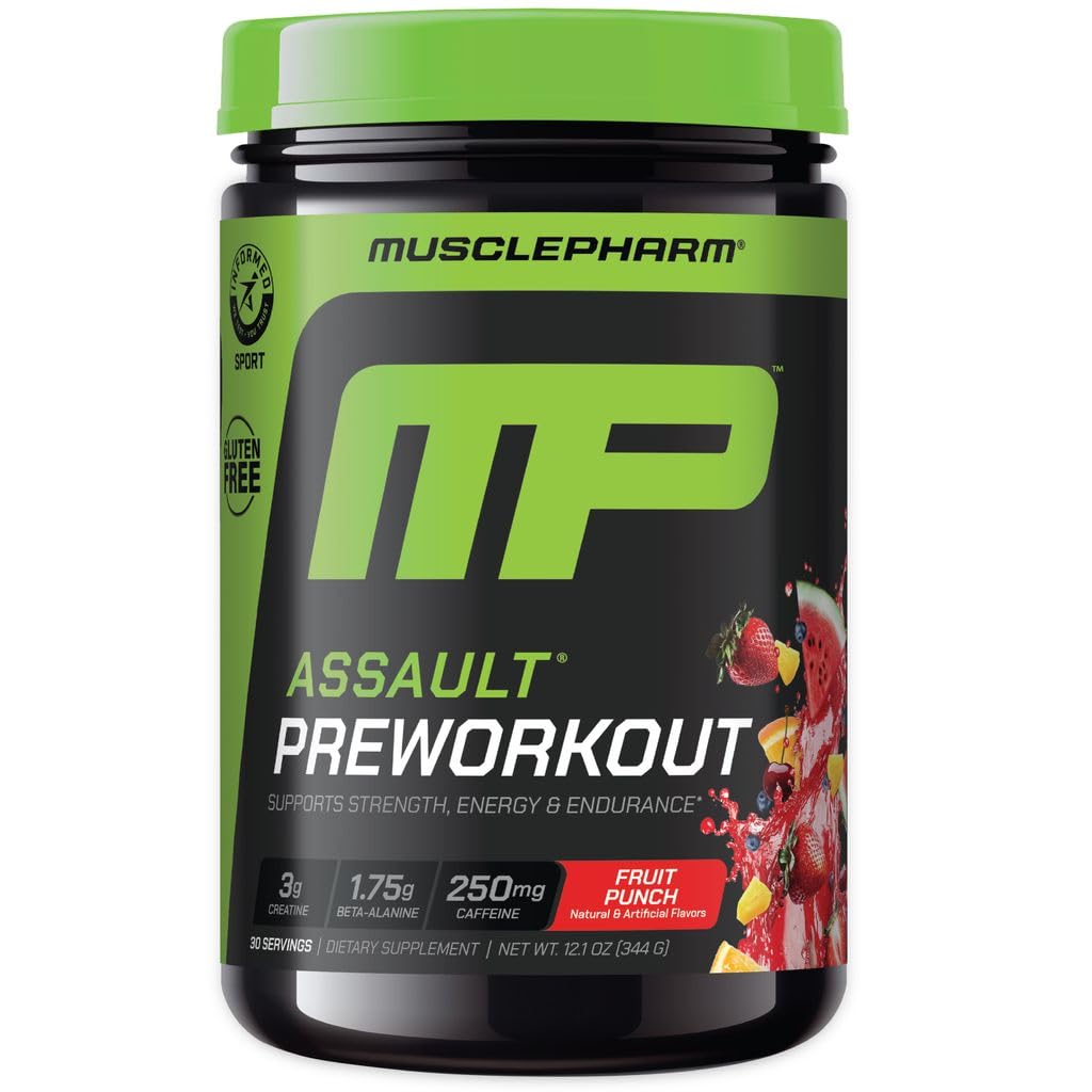 KasPharm Attack Pre Workout Toz for Men & Women – Energy & Strength Boost Pre-Workout Supplements with Beta Alanine, Caffeine, Kretine & Betaine Anhidrus – 30 Hizmet, Meyve Flavor