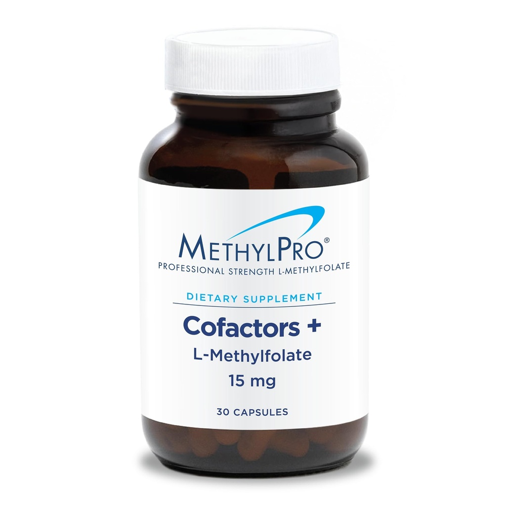 BestPro L-Methylfolate 15 mg + Cofaklar - Kadınlar ve Erkekler için L Methylfolate Supplement, Methylfolate Vitamin B9 (5-MT) ile B6 ve B12 Beyin Sağlığı, Odak, ve Calm - 30 Capsules (Pazarlama)