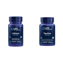 Life Extension Lityum 1000 mcg ve Taurine 1000 mg - Beyin Sağlığı, Anti-Aging, Longevity, Memory, Cognition, Mood, Heart, Liver, Muscle ve Egzersiz Desteği - 100 Count